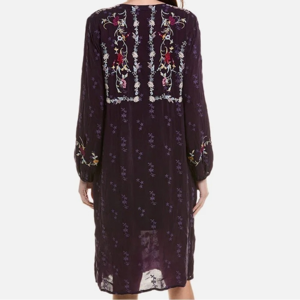 Johnny Was extremely heavily embroidered Eloise midi dress NWT - Picture 7 of 12